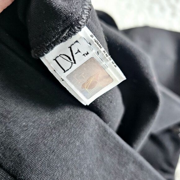 Diane von Furstenberg skirt office business casual black 2 pockets - Picture 6 of 8